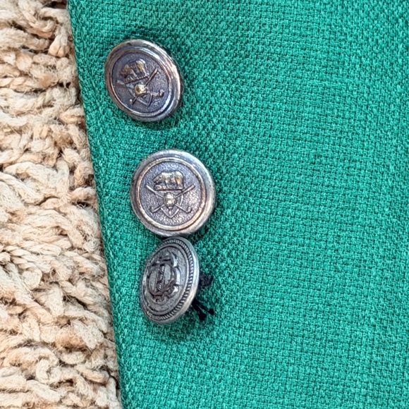 Hart Schaffner Marx Jack Nicklaus Golf Masters VINTAGE Green Blazer 35 R - Picture 3 of 11